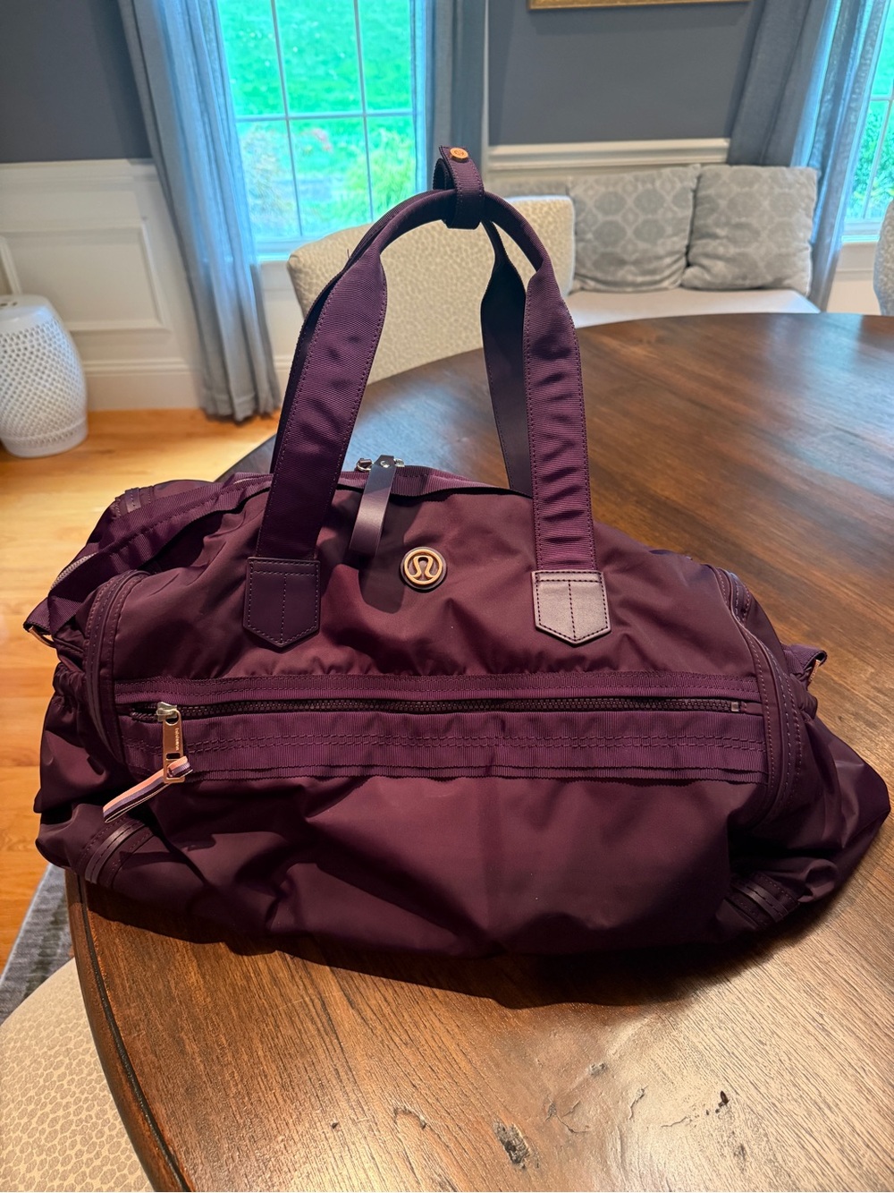 Lululemon Athletica Purple Duffel Gym Bag